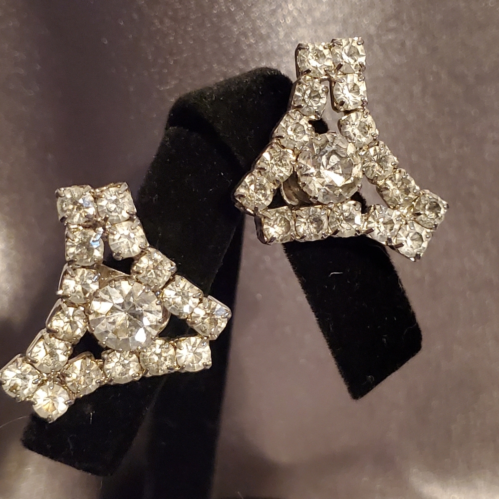 Stunning collar cuffs clear rhinestones